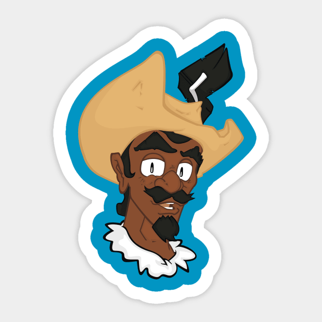 Andre the Pirate Sticker by Sympull